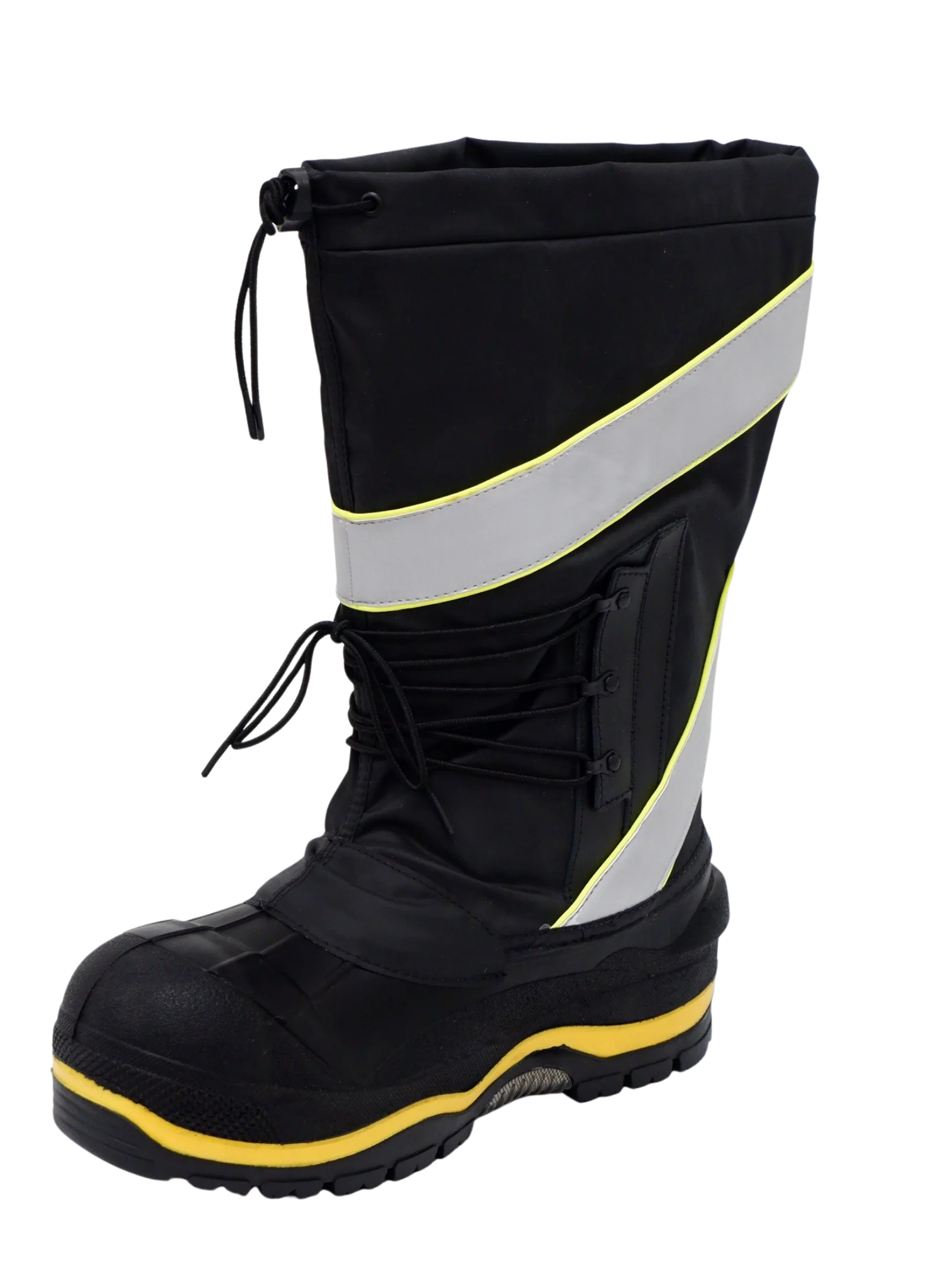 Baffin Men's Winter Work Boots Derrick Hi-Vis, Oil and Acid Resistant, -100°C/-148°F Rated, GelFlex Mid-Sole, Reflective Strips, Neoprene, Sizes 8-13
