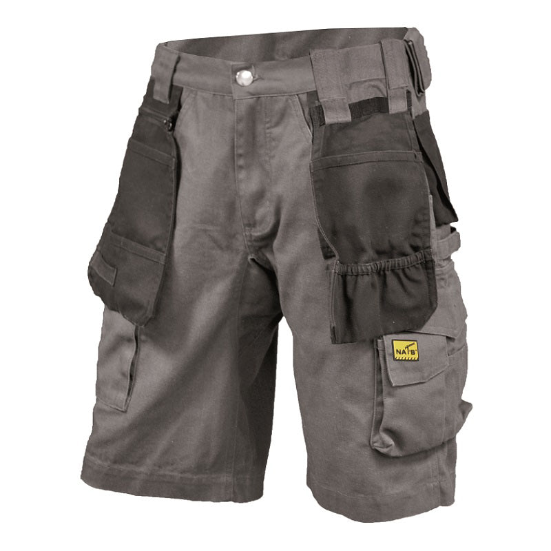 Men's | NAT'S | WR275 | Construction Work Pants with Multiple Pockets | Grey