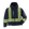 Big K navy soft shell hooded jacket with front zipper, chest pocket, arm pocket, and segmented reflective tape.