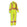 Big K women’s lime hi-vis safety coveralls with front zipper, chest pocket, and reflective tape.