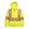 Big K women’s lime safety hoodie with full-zip front, hood, hand pockets, and reflective tape.