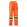 Big K women’s orange safety hi-vis tricot traffic pant with elastic waist, knee vents, and reflective leg tape.