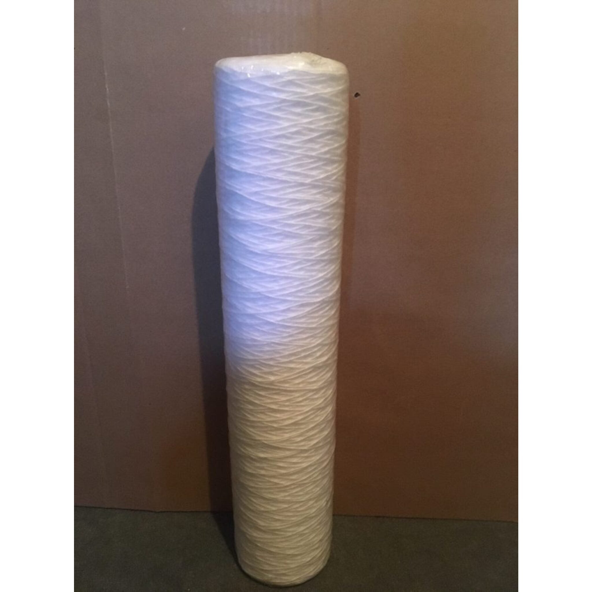 Big blue string wound filter cartridge in 4.5 x 10 and 4.5 x 20. FDA polypropylene, 1/5/20/50 micron. Fits standard big blue housings.