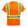 Big K women’s orange short sleeve hi-vis safety t-shirt with front reflective tape and chest pocket.