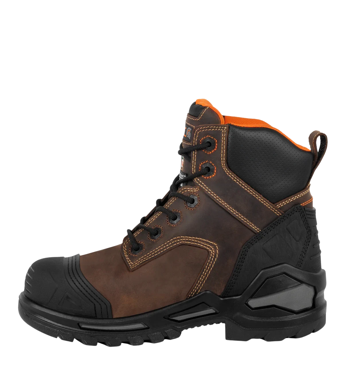 Right side view of Blade6 brown 6-inch waterproof work boot