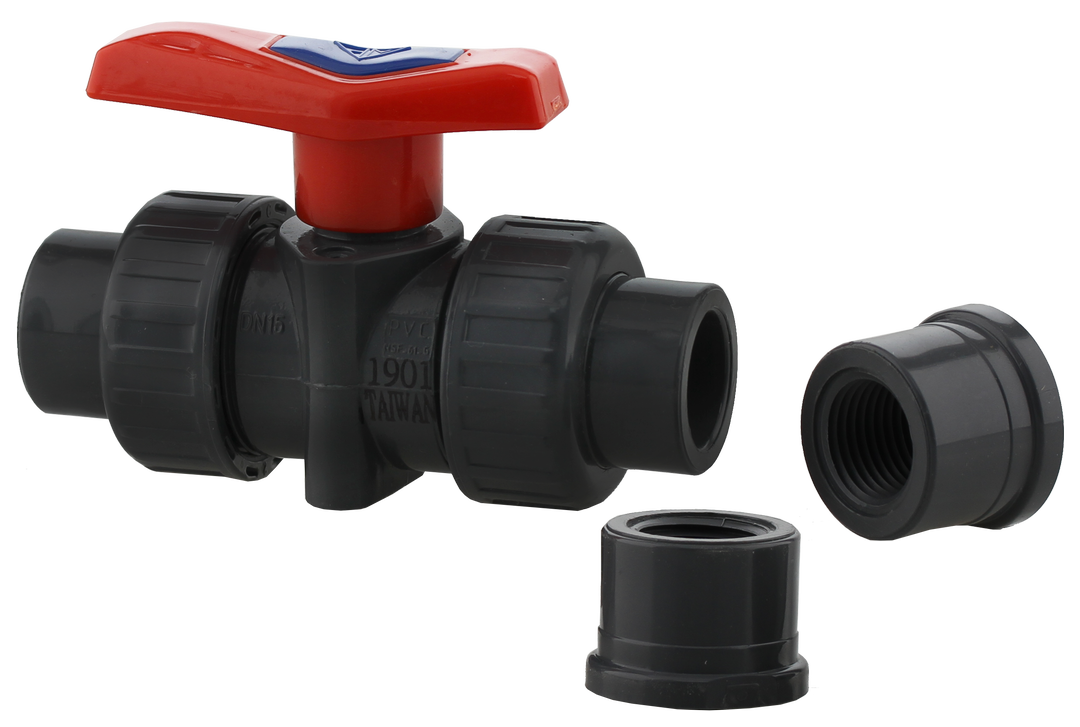 Premium PVC Ball Valve NSF-61 True Union with Socket and Threaded Ends | 1/2" to 4" sizes