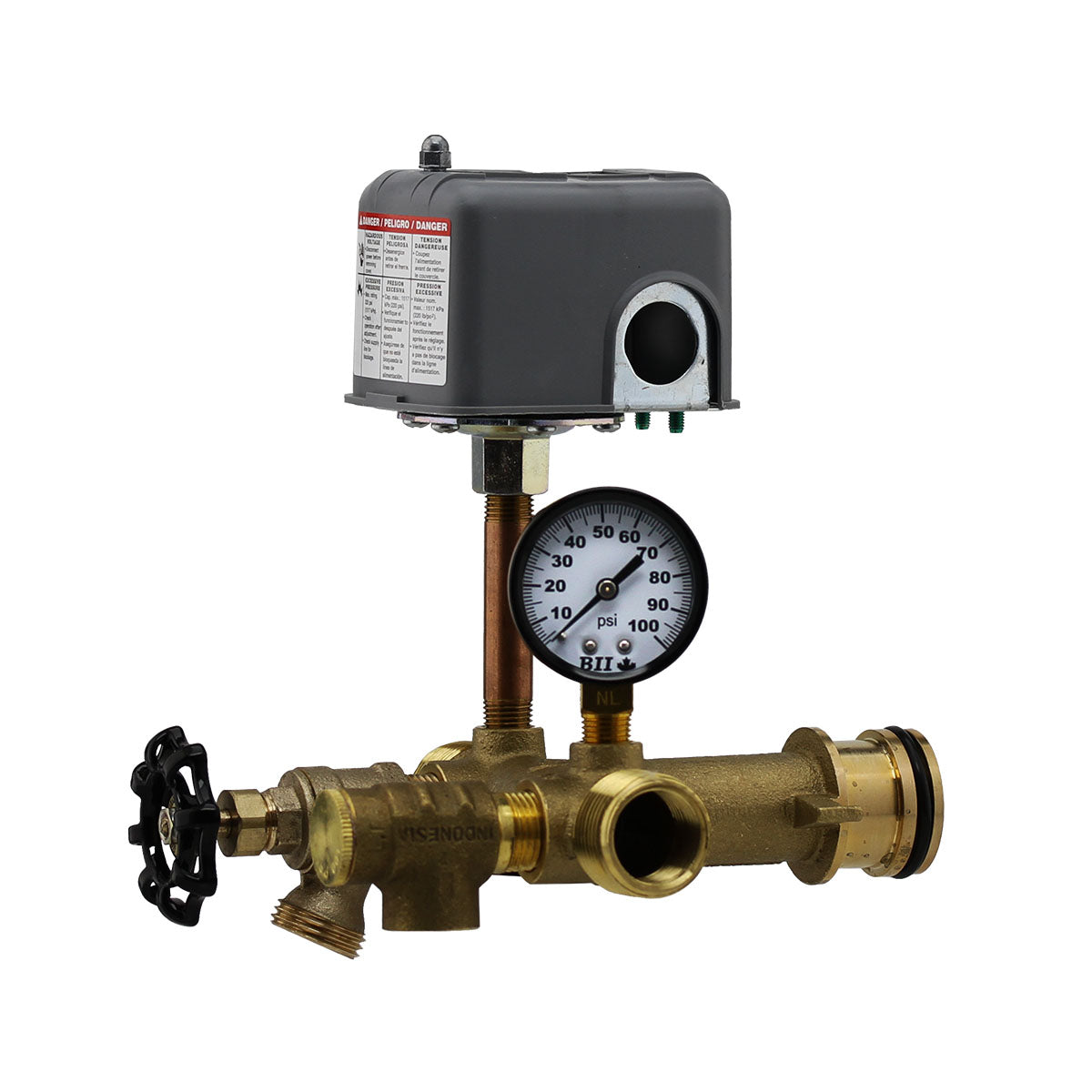 WellMate Quick Connect Tank Installation Kit - Adjustable 30/50 PSI