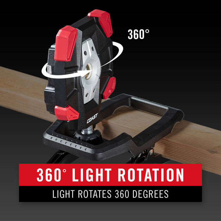 Coast® CL40R Rechargeable Clamp Work Light - 3900 Lumens - 87M Beam Distance