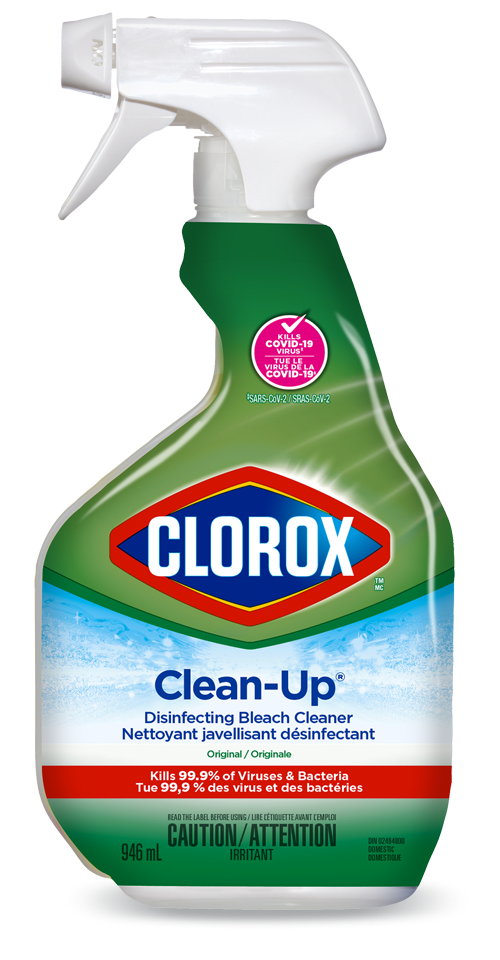 Clorox® Clean-Up® Disinfecting Bleach Cleaner Spray - 946 ml Bottle - Case of 9
