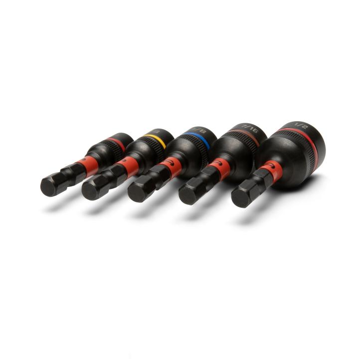 Crescent Bolt Biter™ Impact Nut Driver and Extractor Set - 5 Piece