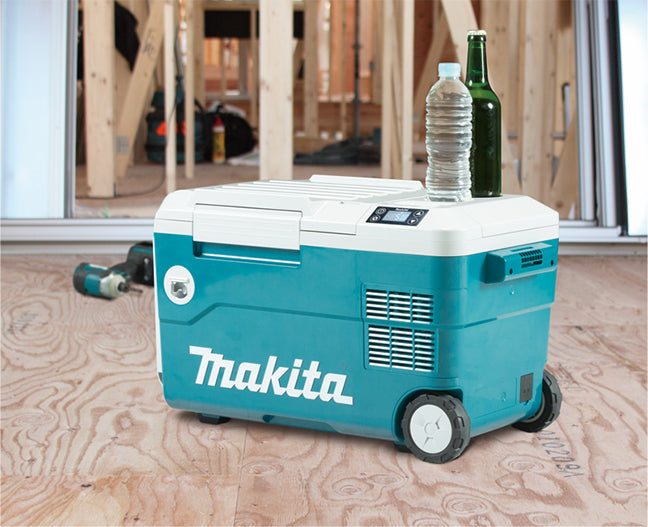 Makita 18V LXT Cooler & Warmer Box DCW180Z - Dual Function, 20L Capacity, IPX4 Rated, Multiple Power Options, Fast Cooling, Portable, LED Display