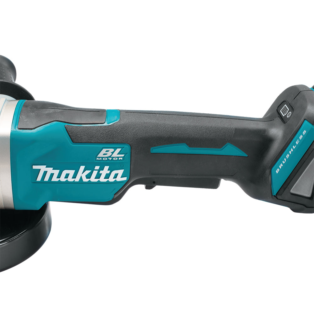 Makita DGA508Z 18V LXT Brushless 5" Angle Grinder (Tool Only) w/ Paddle Switch - ADT, XPT Protection, Safety Brake, Anti-Restart, Soft Start