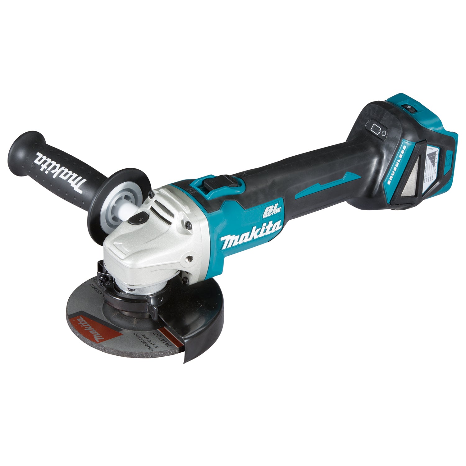 Makita 18V LXT Brushless 5" Angle Grinder w/ Thumb Switch DGA511Z - ADT, AFT, XPT Protection, Variable Speed, Soft Start, Anti-Restart, High Performance