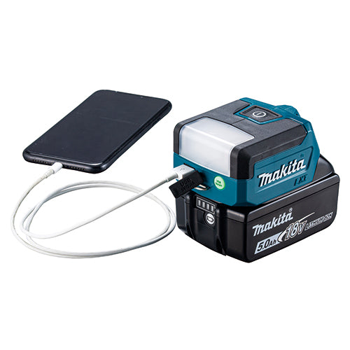 Makita 18V LXT Compact LED Worklight - USB Charging Port, 300 Lumens, 3 Light Modes, Lightweight & Portable, Ideal for Confined Spaces, Tool Only