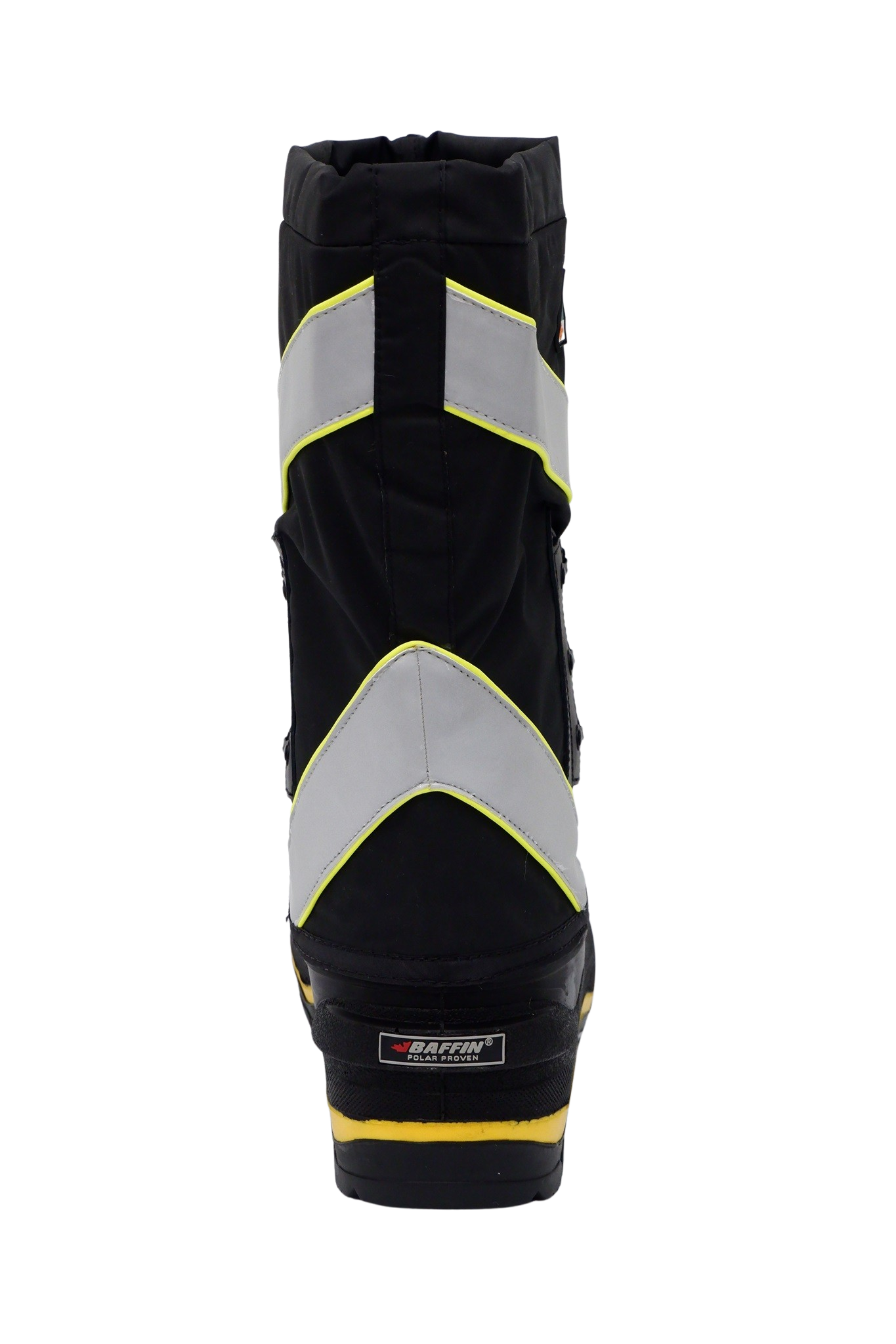 Baffin Men's Winter Work Boots Derrick Hi-Vis, Oil and Acid Resistant, -100°C/-148°F Rated, GelFlex Mid-Sole, Reflective Strips, Neoprene, Sizes 8-13