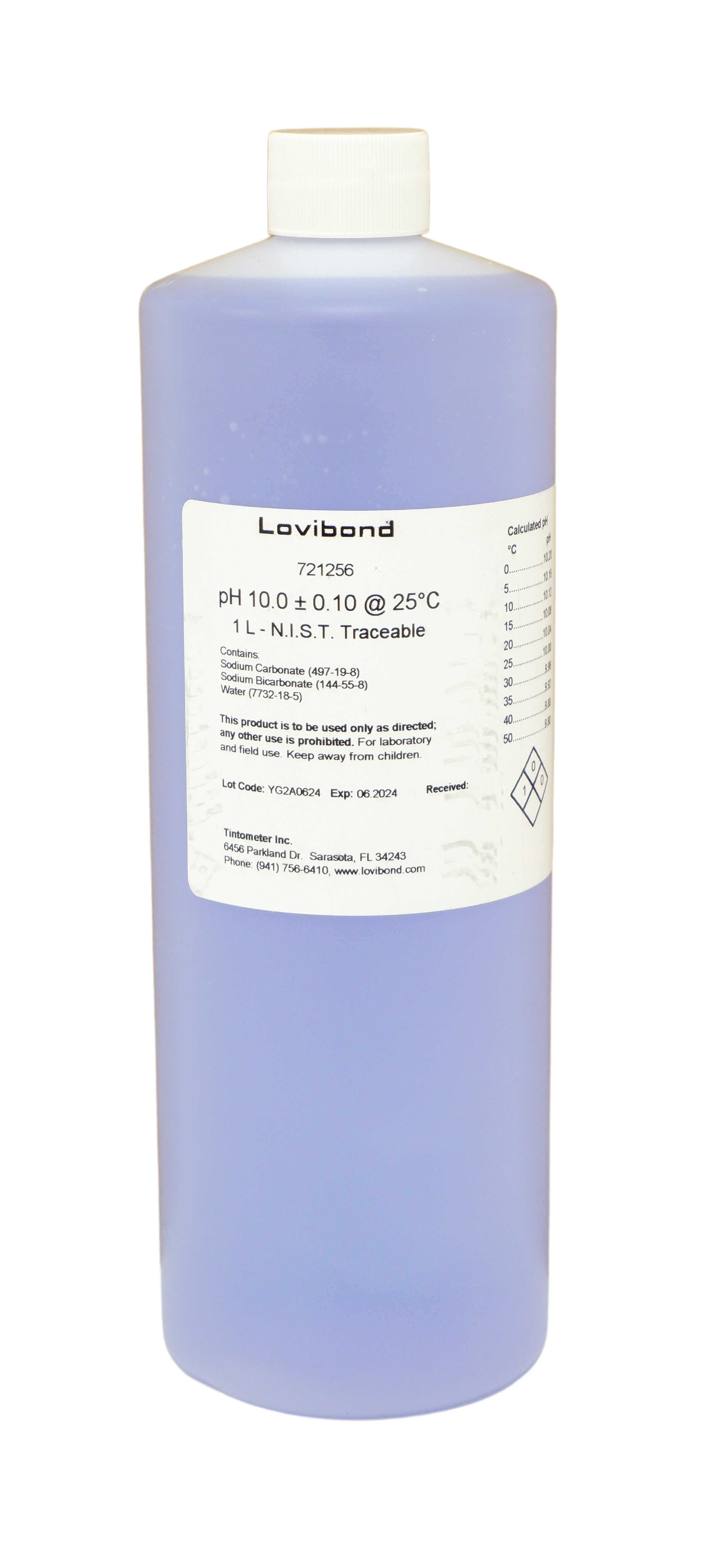 Lovibond pH 10.01 Buffer Solution  | Blue | 1 Liter