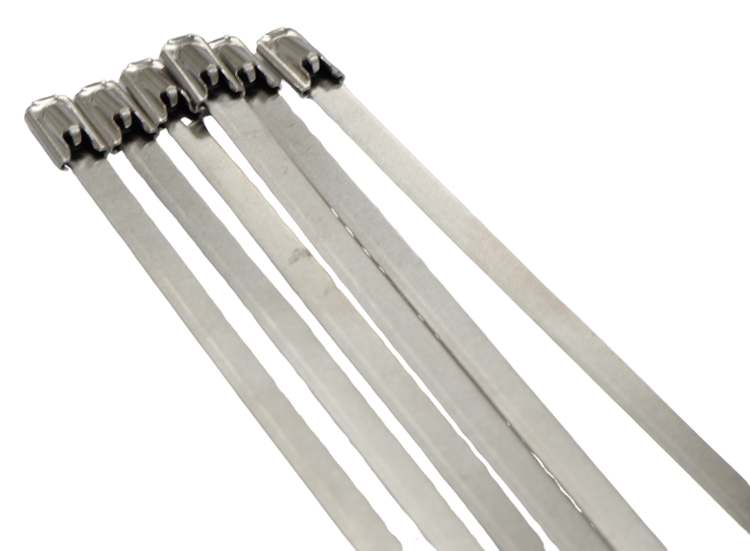316 Stainless Steel Cable Ties - Ball Lock Design, 150 Lb Tensile Strength