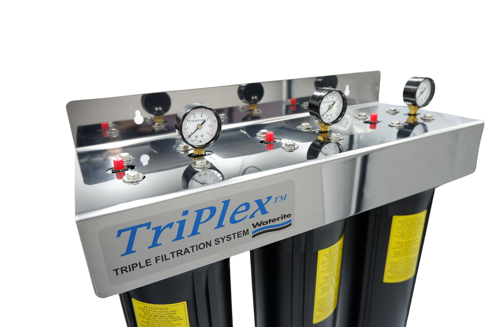 TriPlex 4.5" OD Big Blue 20" Water Filter Housing | Optimal Sediment & Odor Removal, Easy Installation, Compatible with Multiple Cartridge Types