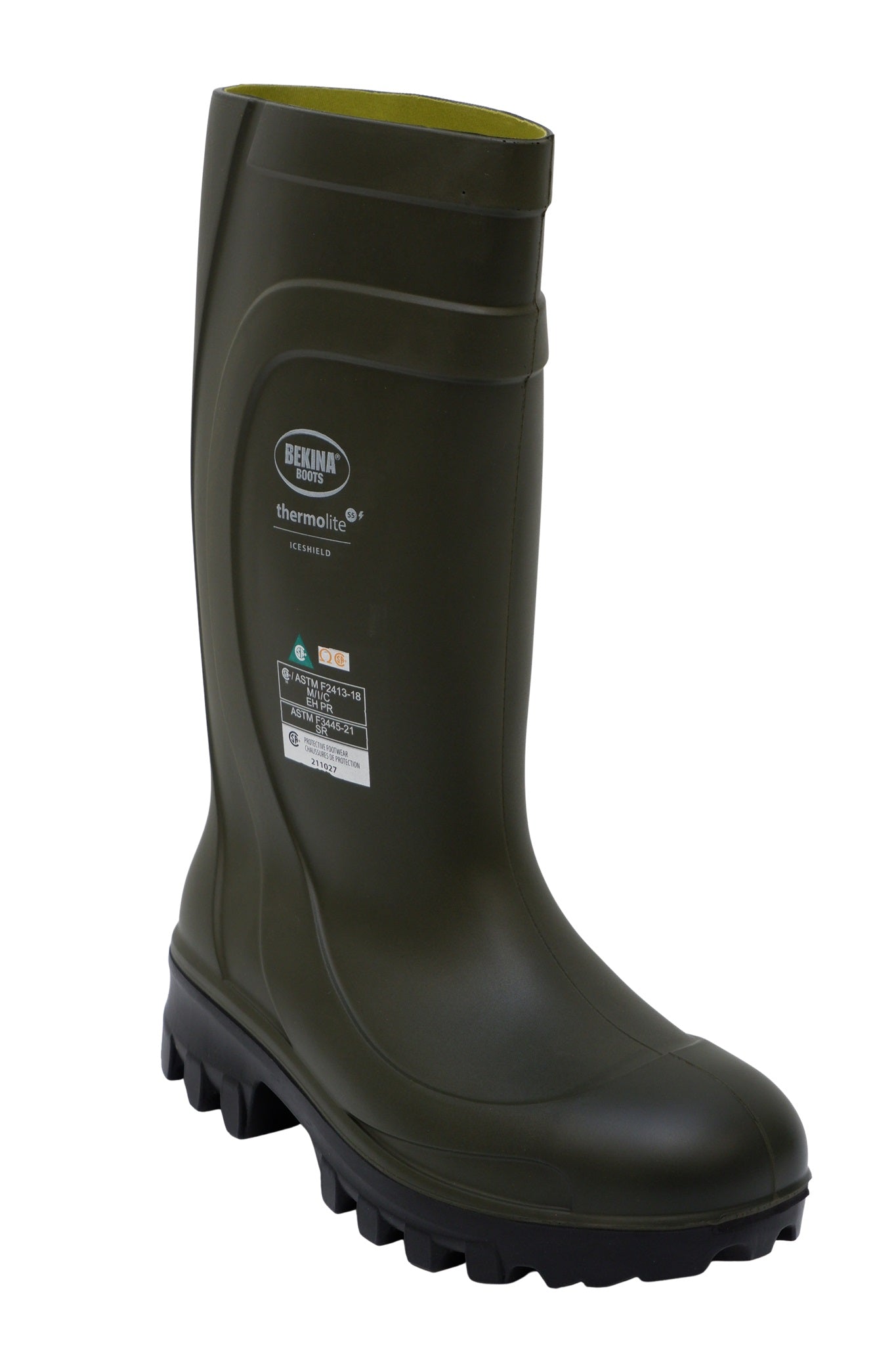 Bekina Thermolite Z090GG Insulated Safety PU Boots Superior Thermal Rating to-50°C: Anti-Slip, Chemical Resistant, CSA Certified for Cold Environments