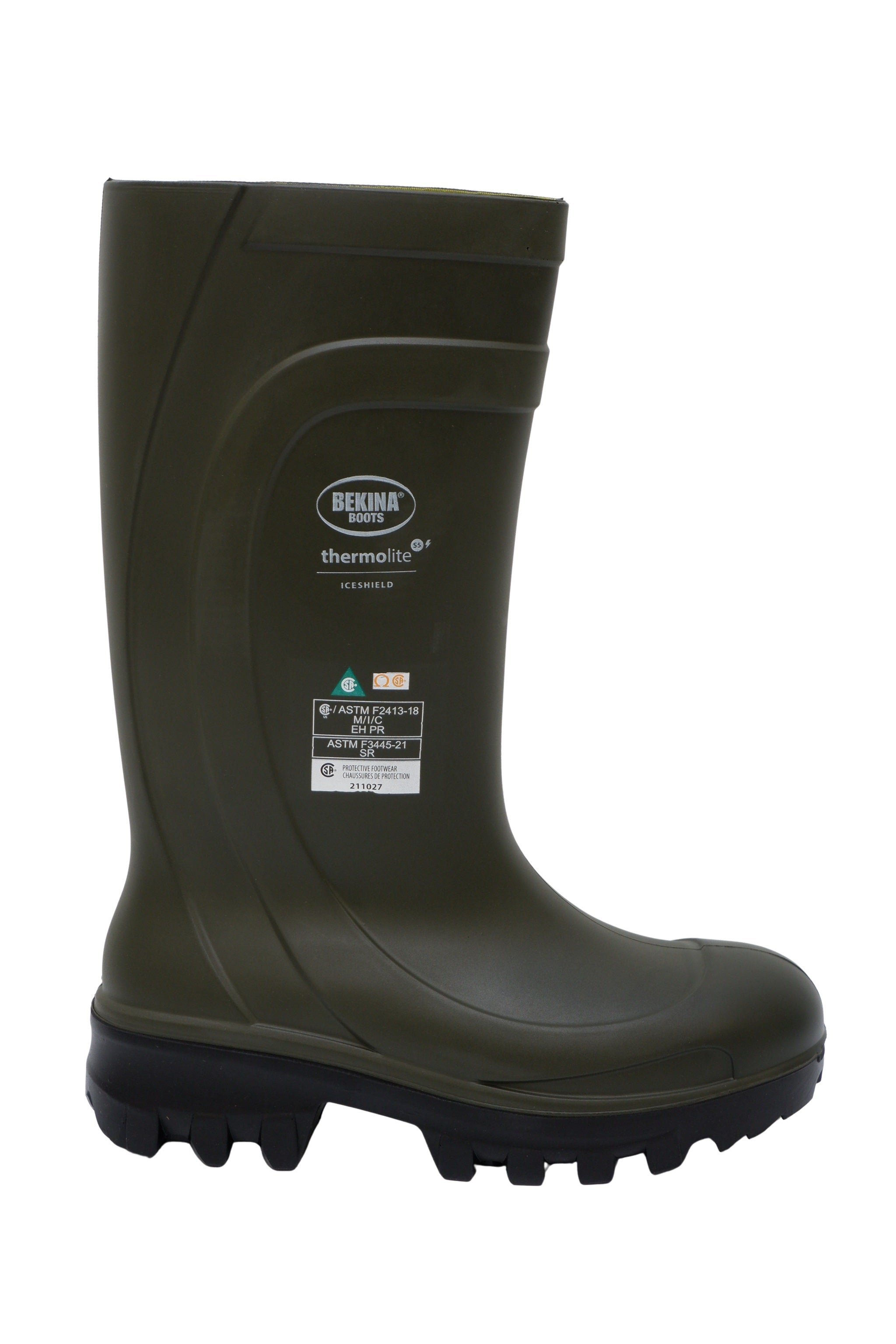 Bekina Thermolite Z090GG Insulated Safety PU Boots Superior Thermal Rating to-50°C: Anti-Slip, Chemical Resistant, CSA Certified for Cold Environments