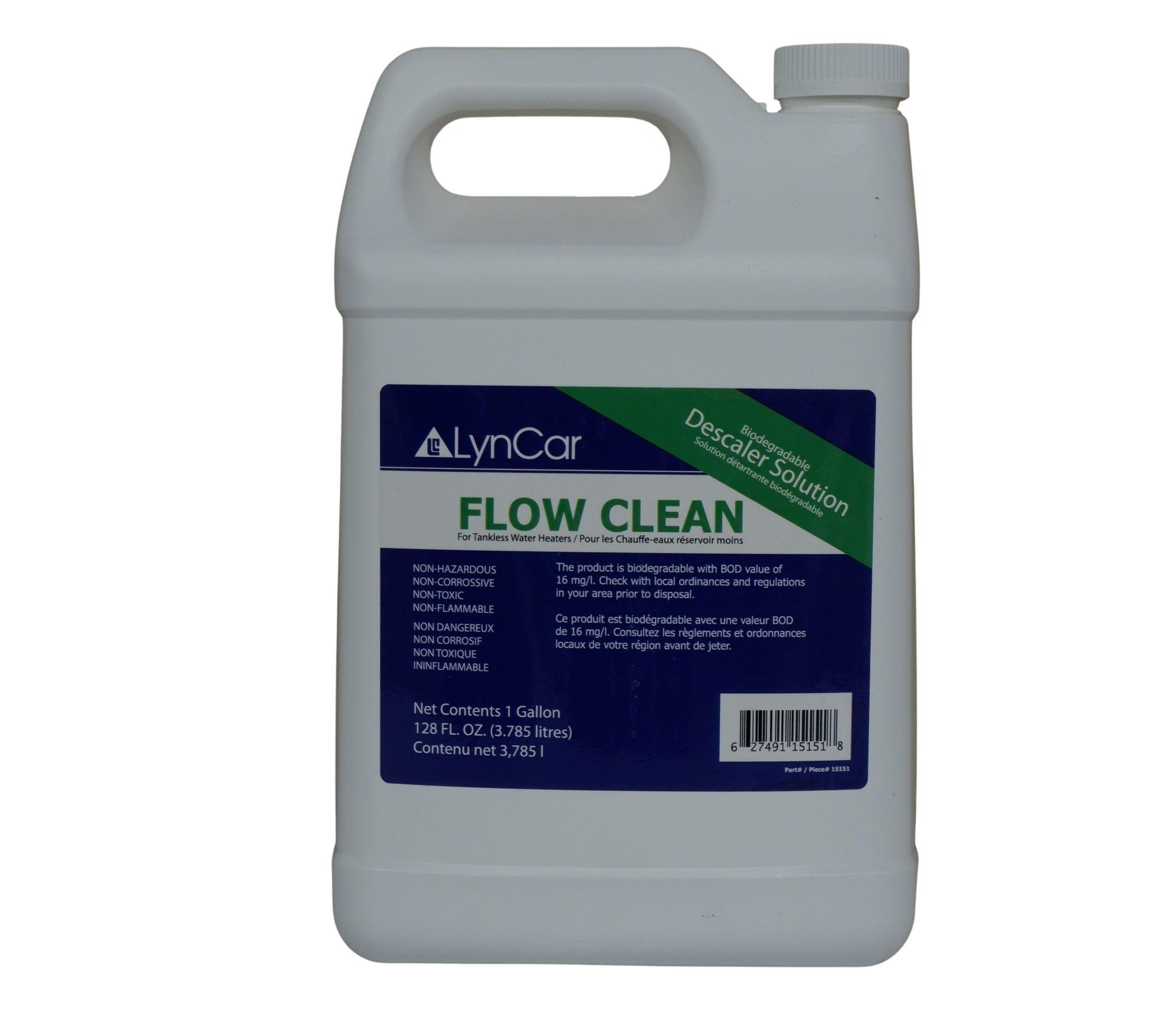 Flow Clean Biodegradable Descaler Solution – NSF Certified, Eco-Friendly, Zero VOC for Safe, Effective Cleaning