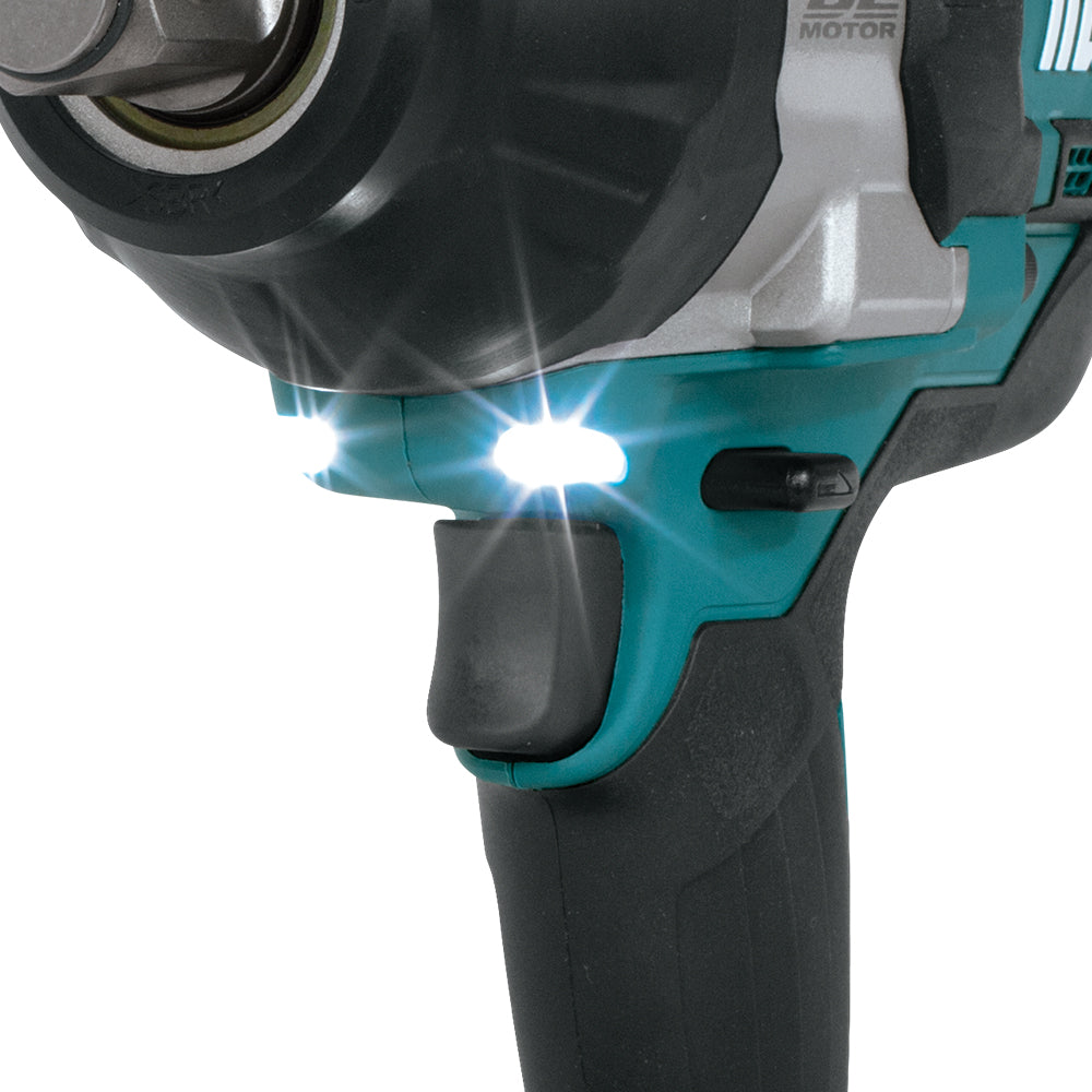 Makita 18V LXT Brushless 1/2" High Torque Impact Wrench DTW1002Z - 890 ft. lbs. Torque, 3-Stage Power, Variable Speed, Electric Brake, LED Lights