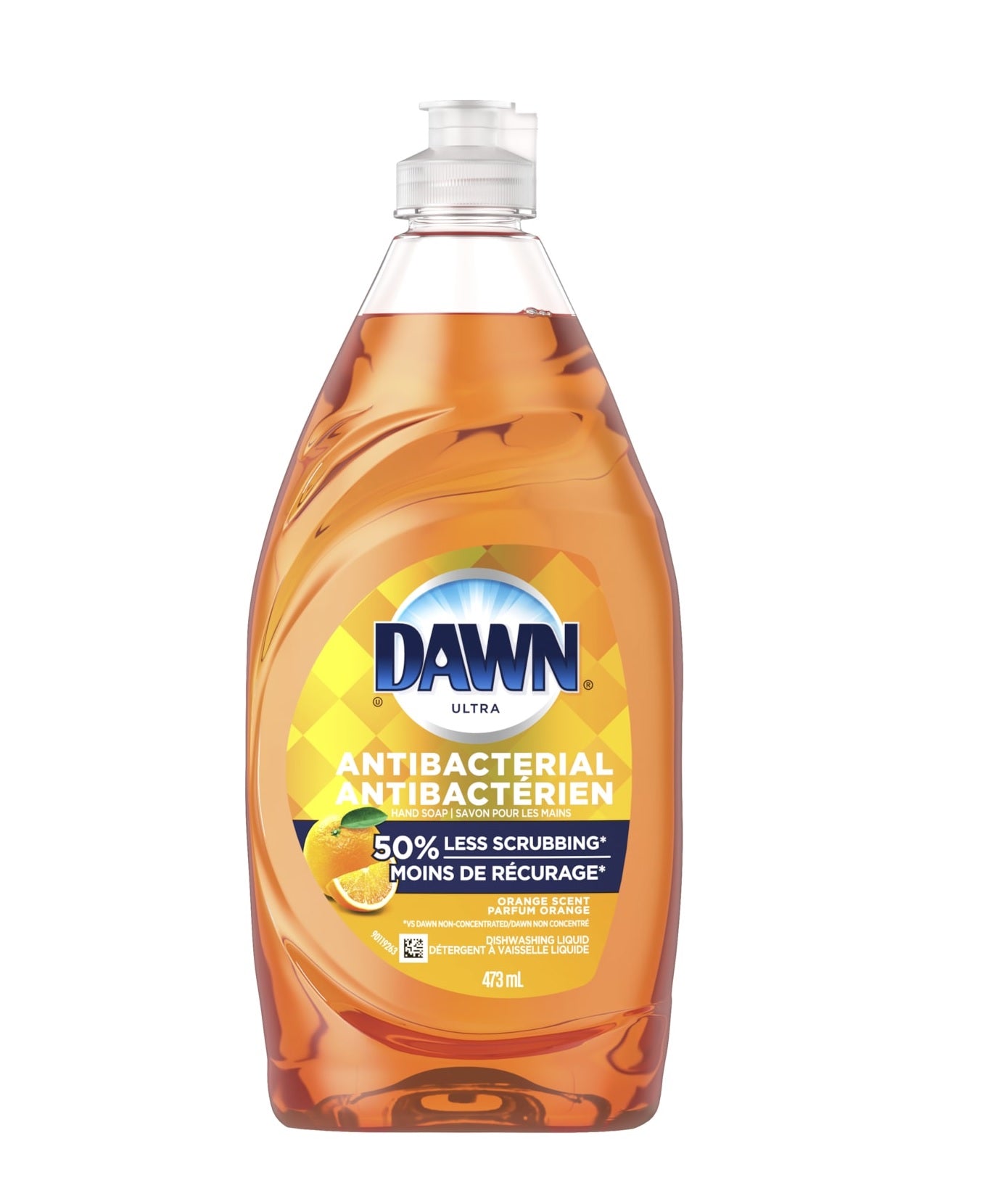 Dawn Ultra Antibacterial Dish Soap - Orange Scent - 473 mL - Case of 10