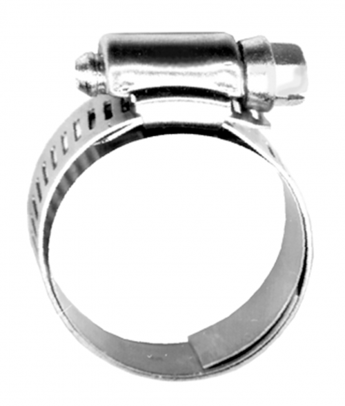 Extended Tongue Clamps - Stainless Steel, Pack of 10, Ideal for Soft Hose Material, Silicone Heater, Coolant Hose, 1/2" Wide Band, S.A.E. Steel Screw