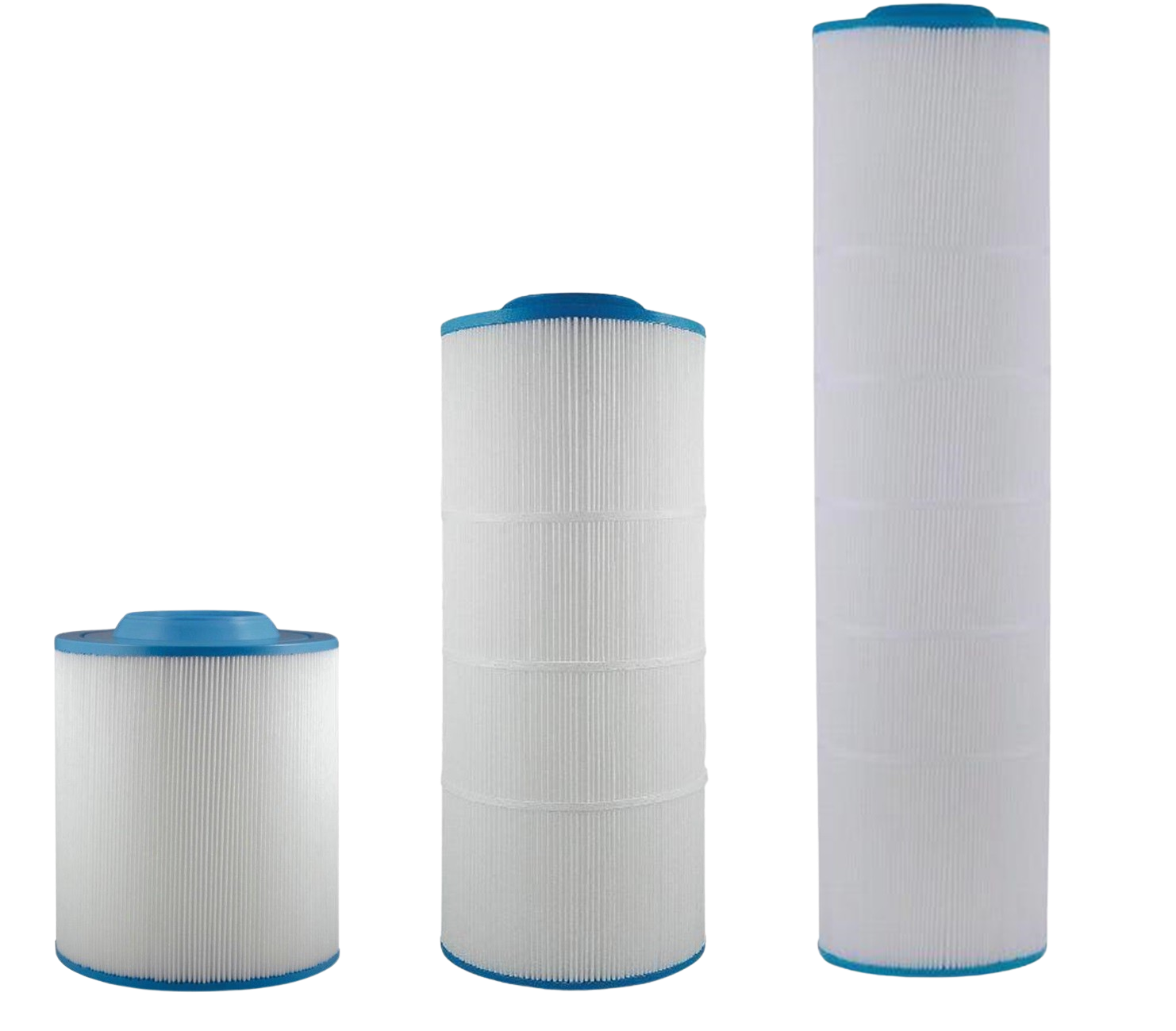 Excelpure 7.75" OD Jumbo Pleated Polypropylene Water Filter, High Capacity, Sediment Removal, Reusable, NSF/FDA Certified, Fits 10", 20" & 30" Housings