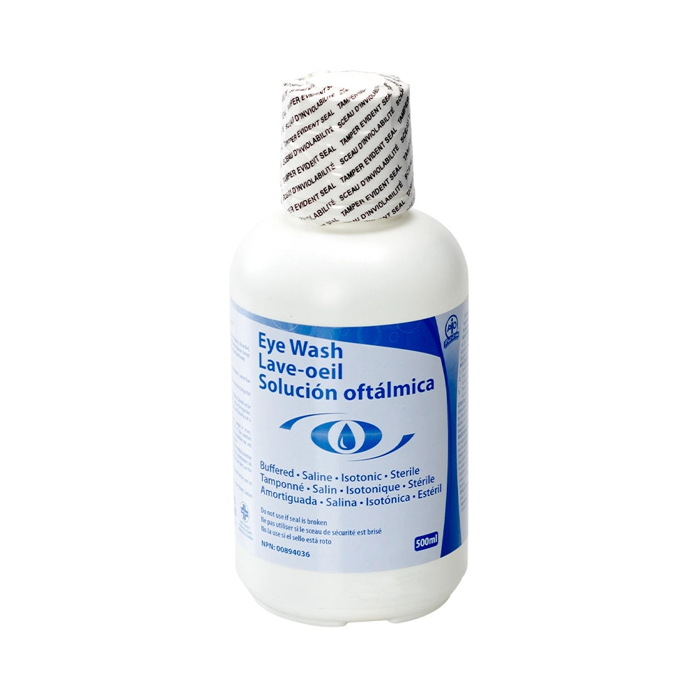 Sterile Buffered Saline Eyewash Solution – Isotonic Eye Irrigation | 500 mL, 1 L & 4 L Bottles for Emergency Eye Wash Stations