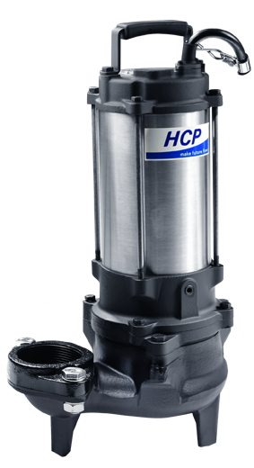 HCP FNK-32U-612LEP 3" Sewage Pump | 2 HP | 240V | 175 GPM
