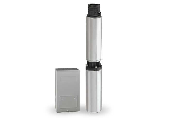 Flotec FP3222 3/4 HP Submersible Well Pump – 10 GPM, 230V 3-Wire, 4" Pump with Control Box Included