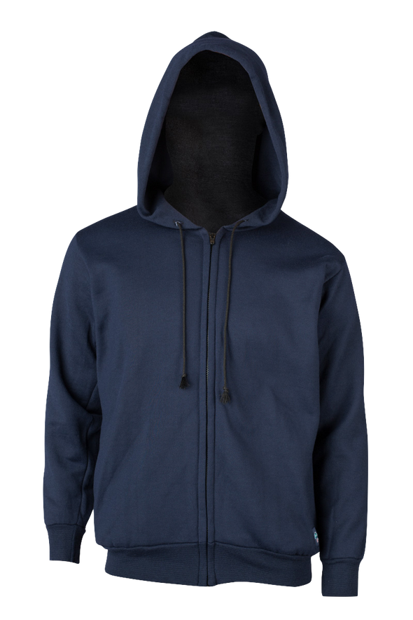 Stanfield's Men's Flame Resistant Hoodie FR03 - Full Zip, Detachable Hood, CAT 2 ARC Protection, CSA HRC 2 Certified, Durable & Comfortable | Sizes S-3XL