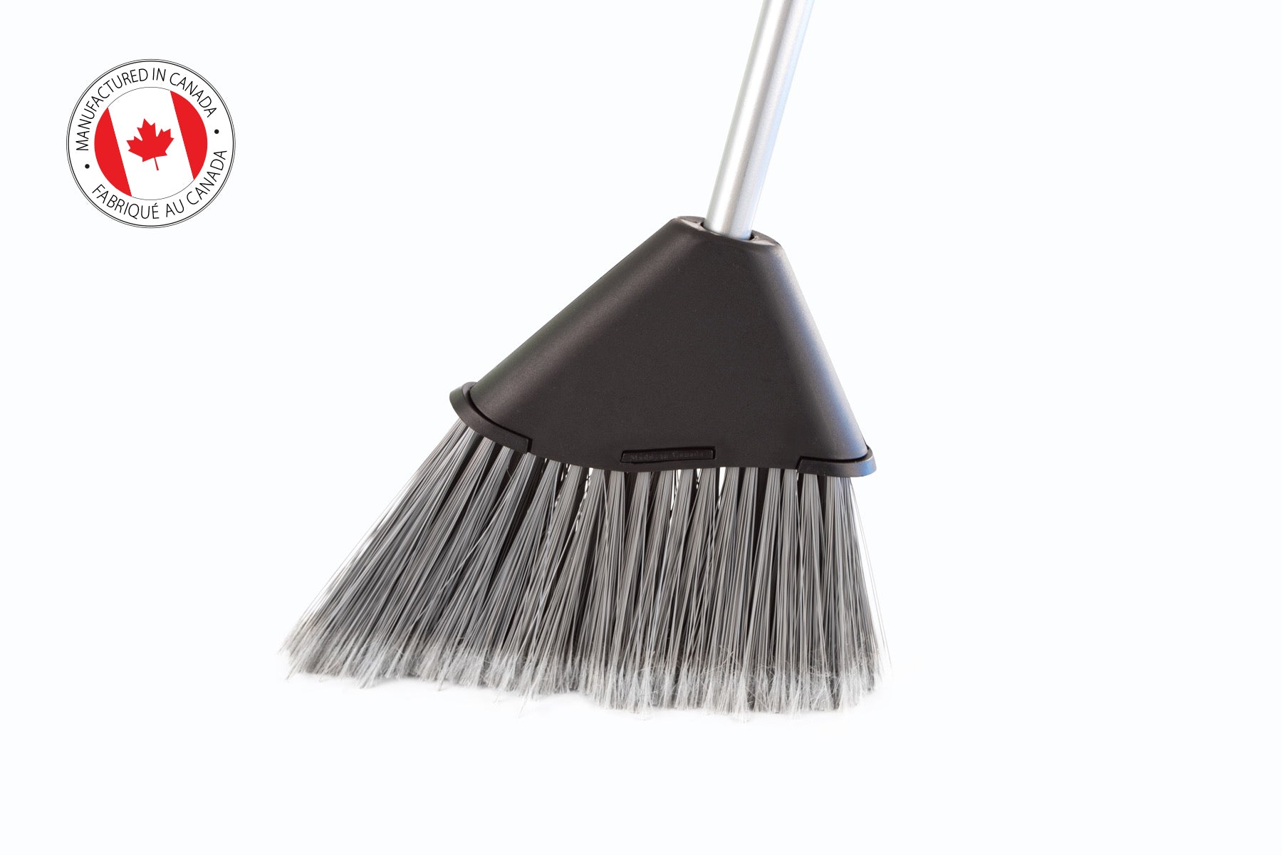 Compact Angle Broom with 9" Sweep Face – Lightweight Angled Design with Plastic Cap for Precise, Efficient Cleaning in Tight Indoor Spaces
