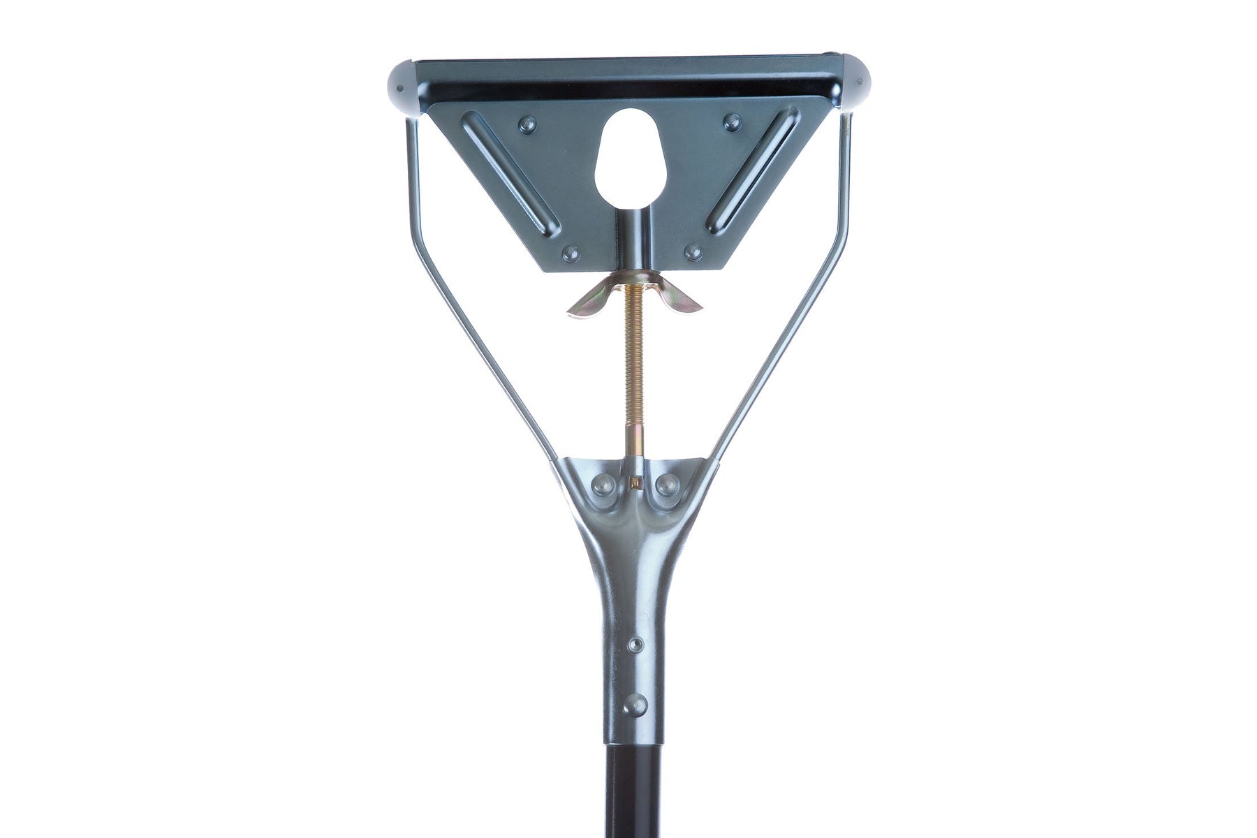 Quickway Mop Handle 54" x 15/16" – Epoxy-Coated Metal Handle with Quick-Release Head & Wing Nut for Secure Use with Narrow Band Wet Mops