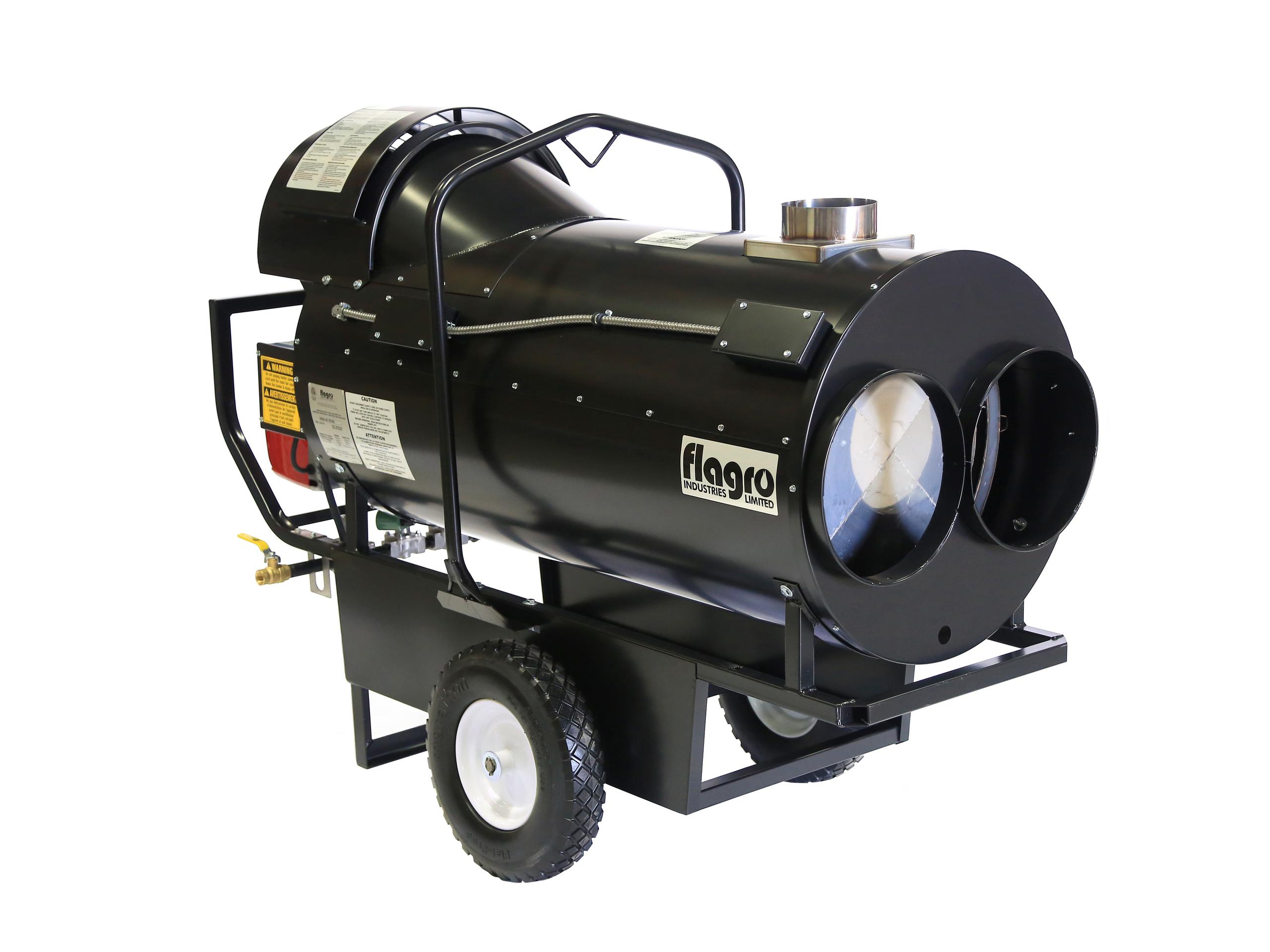 Flagro FVNP-400 Propane/Natural Gas Indirect Fired Heater | 390,000 BTU/h, Ductable Up to 150 ft, with Smart Control and Ultra-Quiet Operation