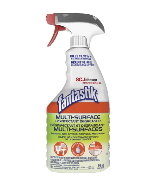 Fantastik® Multi-Surface Disinfectant Degreaser - 946 ml - Case of 12