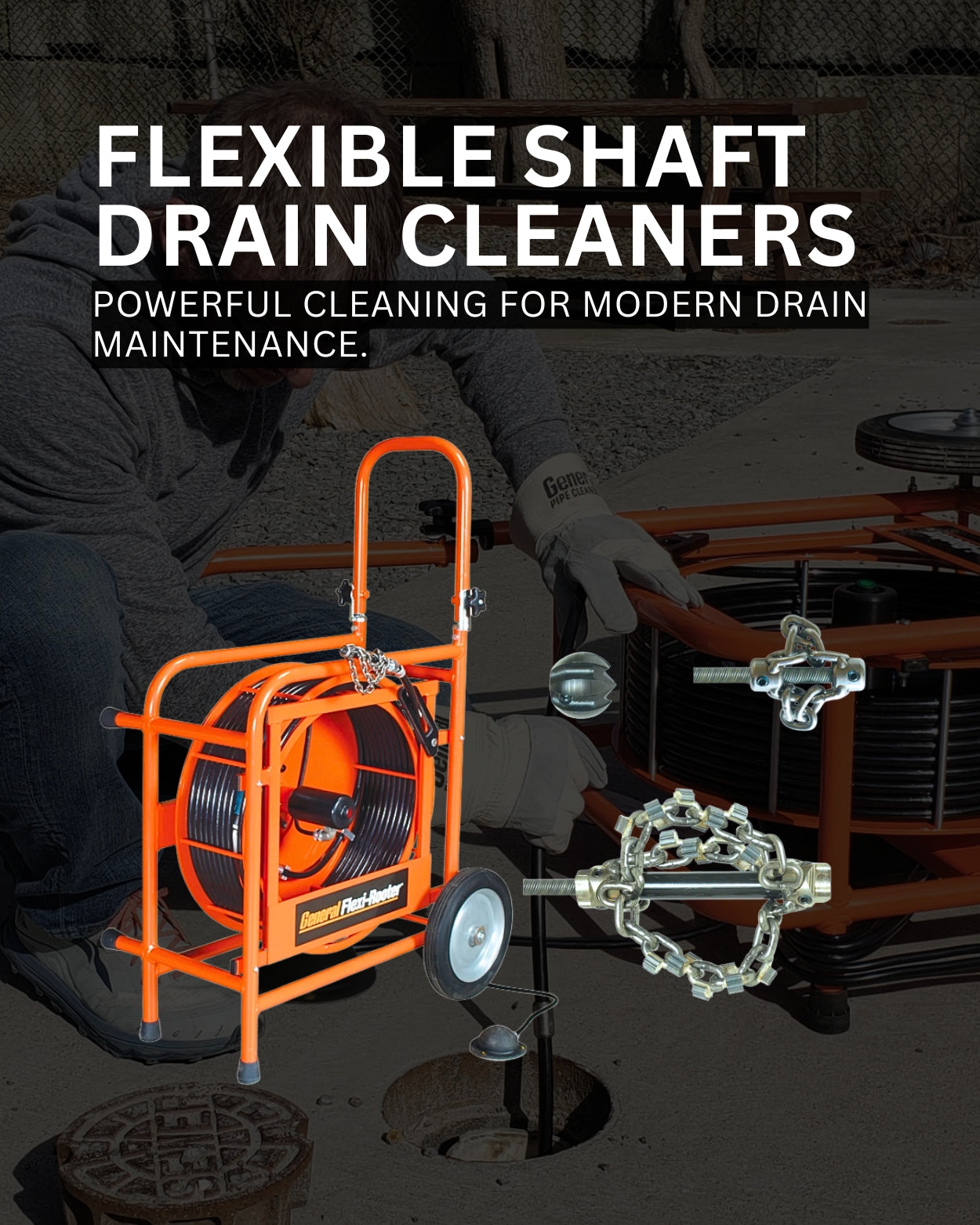 Flexible Shaft Drain Cleaners Banner