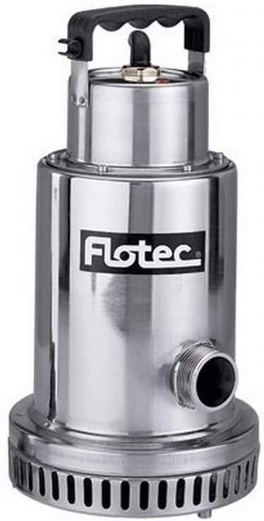 Flotec FP0S4100X Stainless Steel Utility/Waterfall Dewatering Pump Submersible | 1/2 HP
