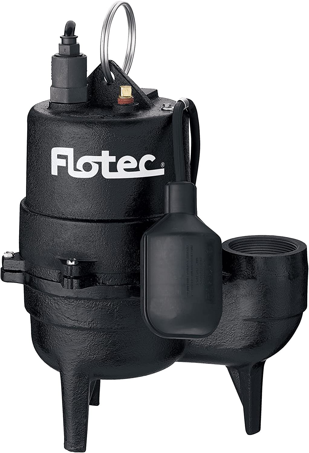 Flotec FPSE3601A Cast Iron Sewage Pump with Tethered Float Switch | 1/2 HP | 120V