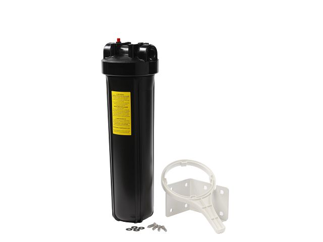 Big Blue Water Filter Housing in Black and Clear