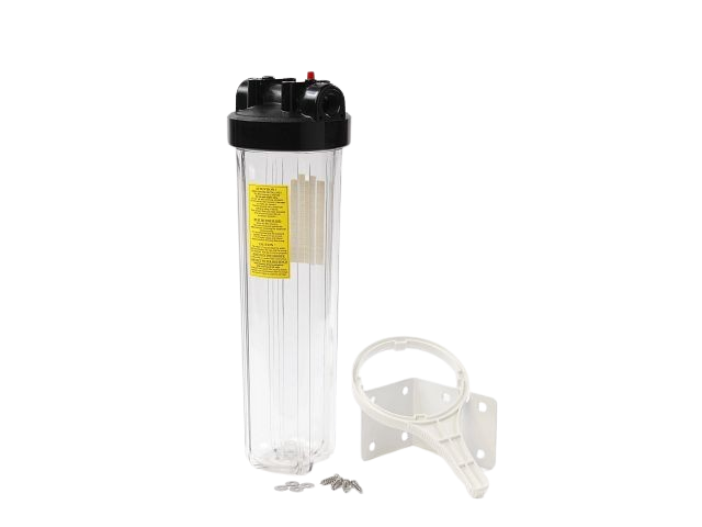 Big Blue Water Filter Housing in Black and Clear
