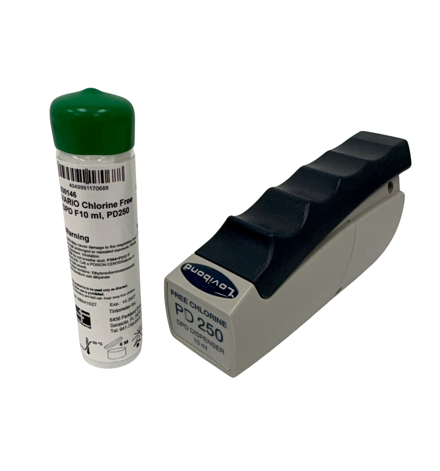 Vario PD250 Total Chlorine DPD Powder Dispenser Set for 10 ml Water Samples – 250-Test Kit for Lab and Field Accuracy