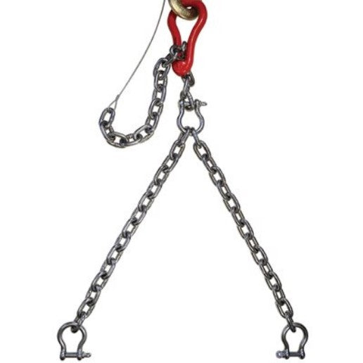 Grab Link T316 Assembly 2 Leg | 1/4" Chain X 30' Cable Length