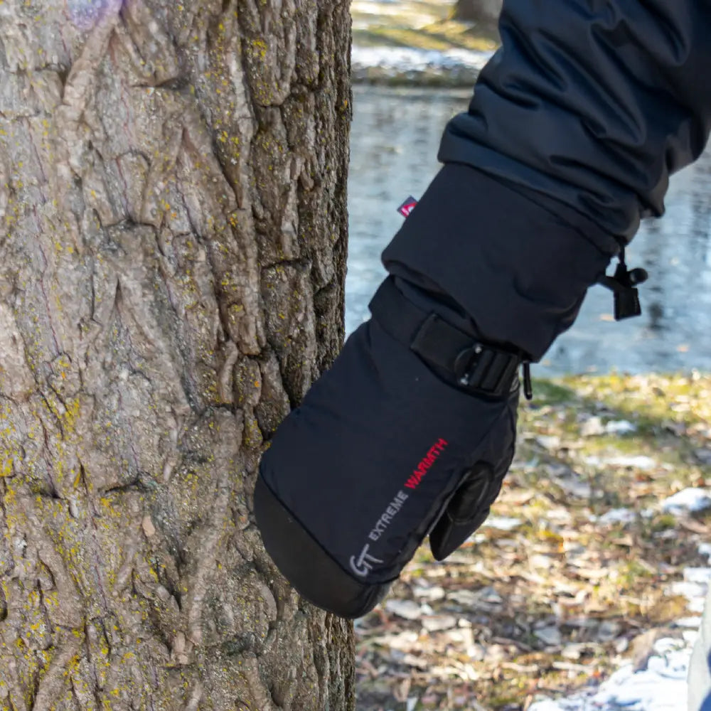 Green Trail G0906 PrimaLoft Insulated Deer Leather Palm Mitts
