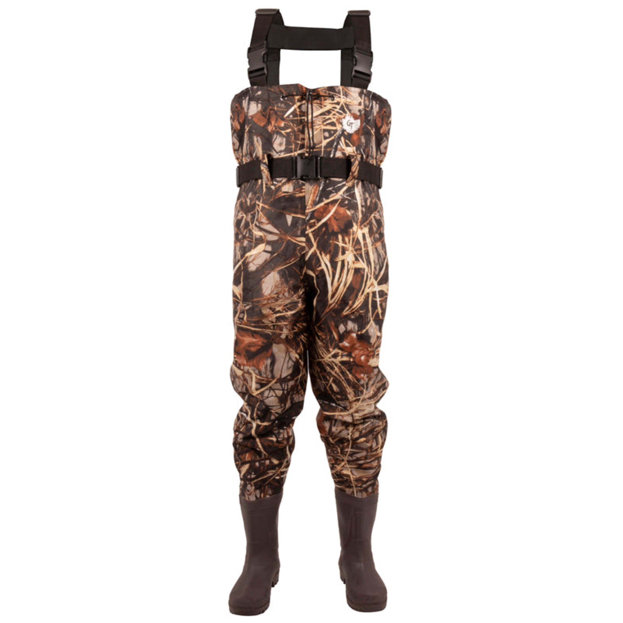 Green Trail Camo Chest Waders | 420D Nylon, Neoprene Boot