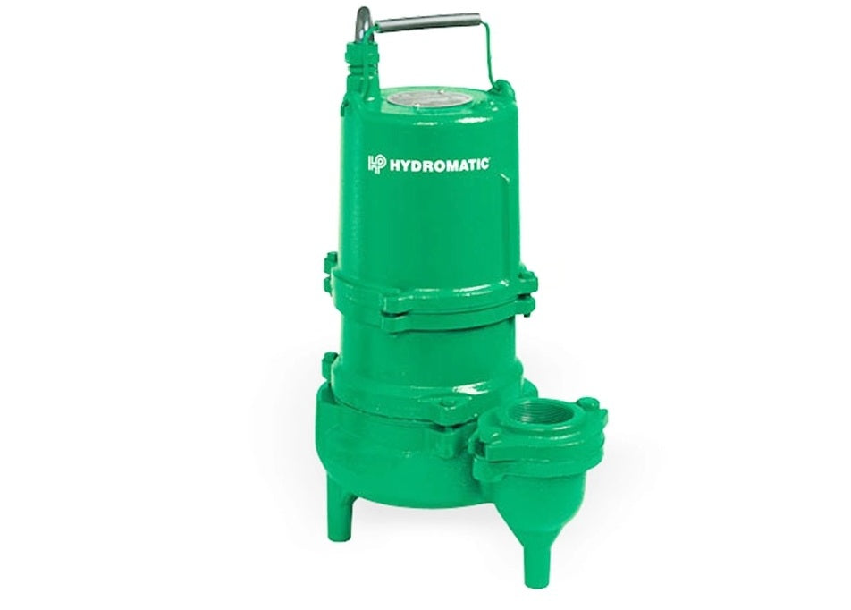 Hydromatic HVR100 Series 1 HP Grinder Pump – Submersible Sewage Pump with Piggyback Float, 2" Discharge, 115V/230V