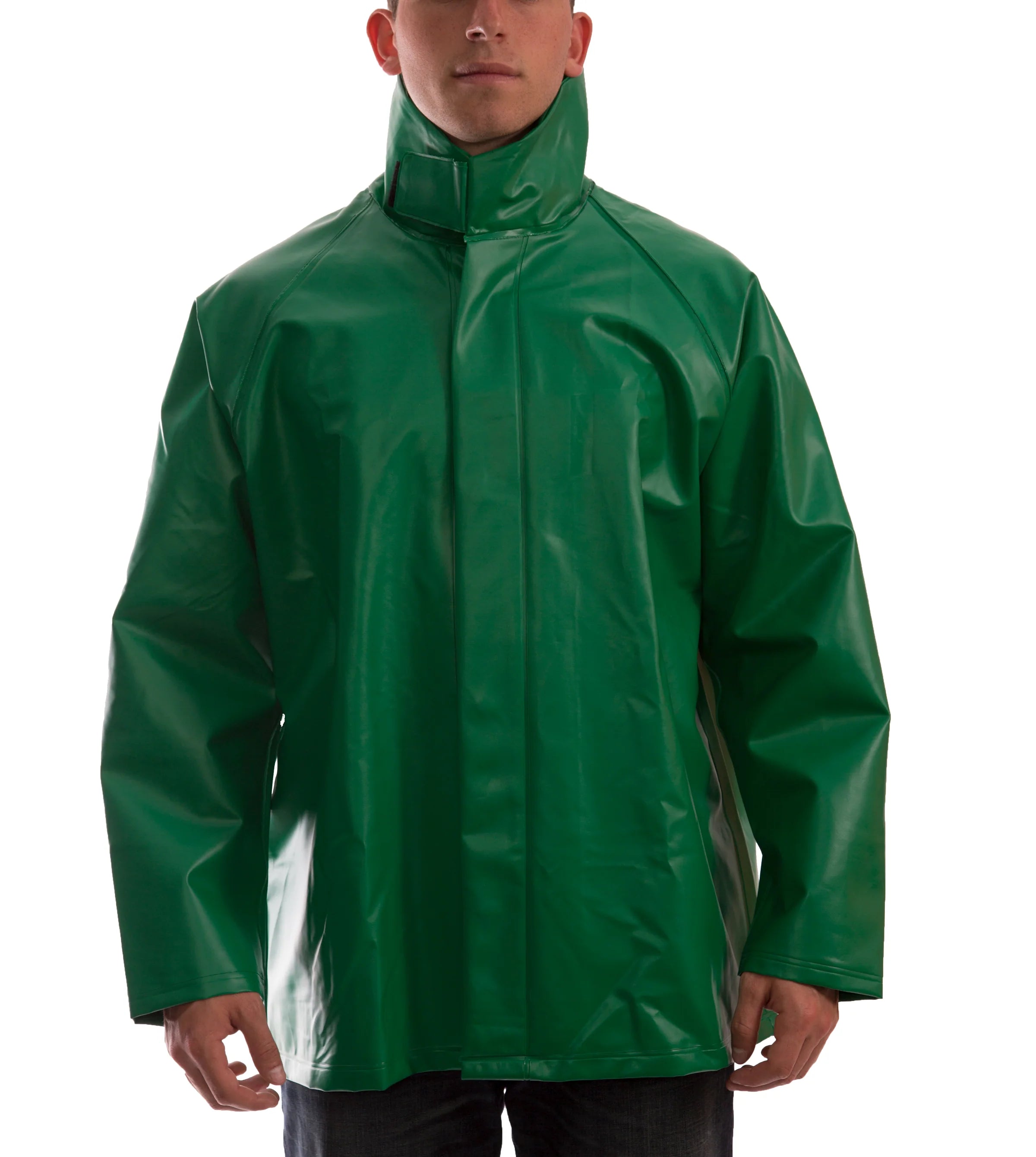 Tingley SafetyFlex® Flame Resistant PVC Jacket - Specialty Protection for Industrial Acid, Chemical, Caustic Handling, Enviro Cleanup, Waterproof