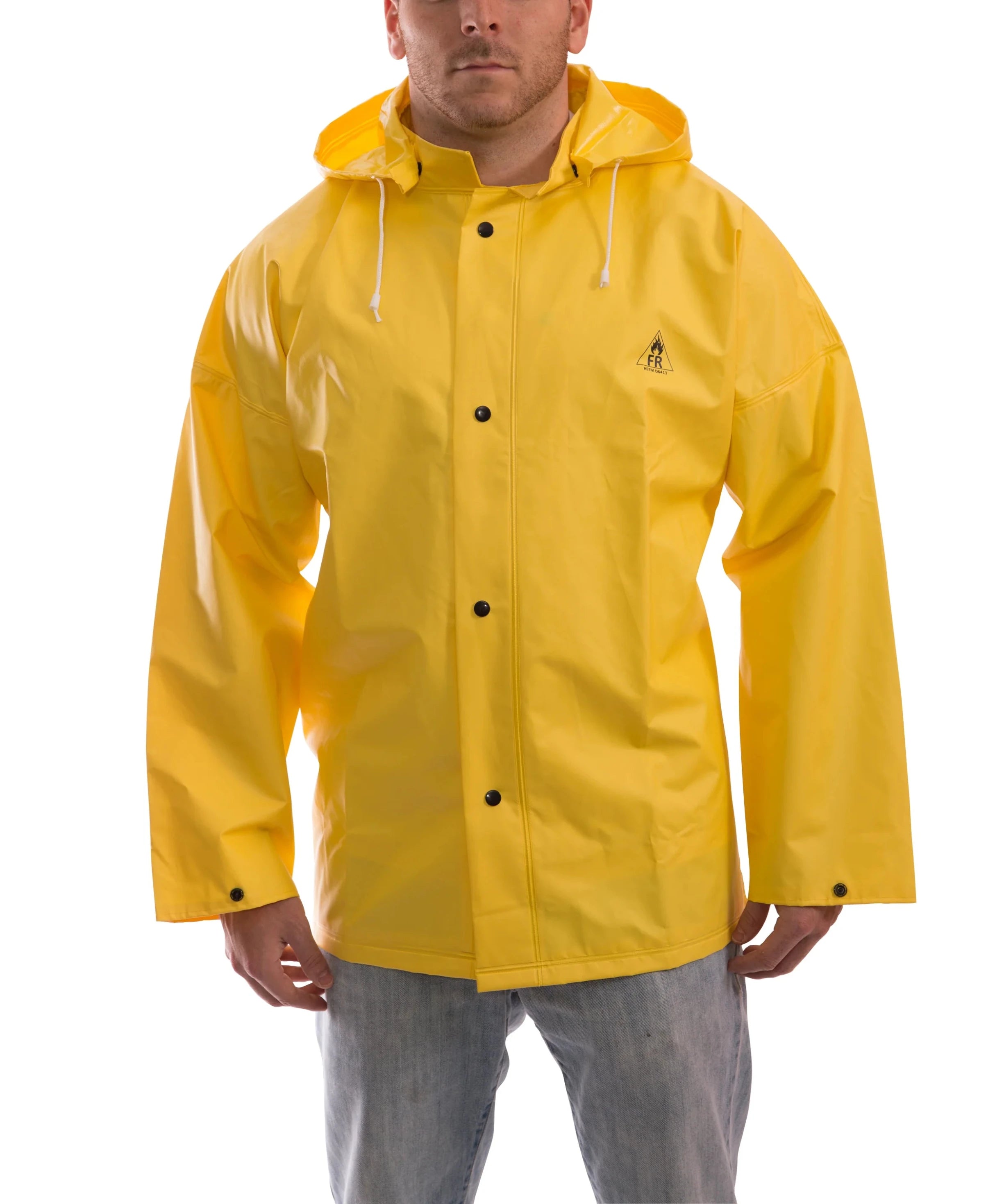 Tingley DuraScrim™ Double Coated PVC Jacket - High Strength, Flame Resistant, Waterproof, Chemical Splash Protection, Full Cut Shoulder, Adjustable Fit, Detachable Hood | Sizes S-3XL