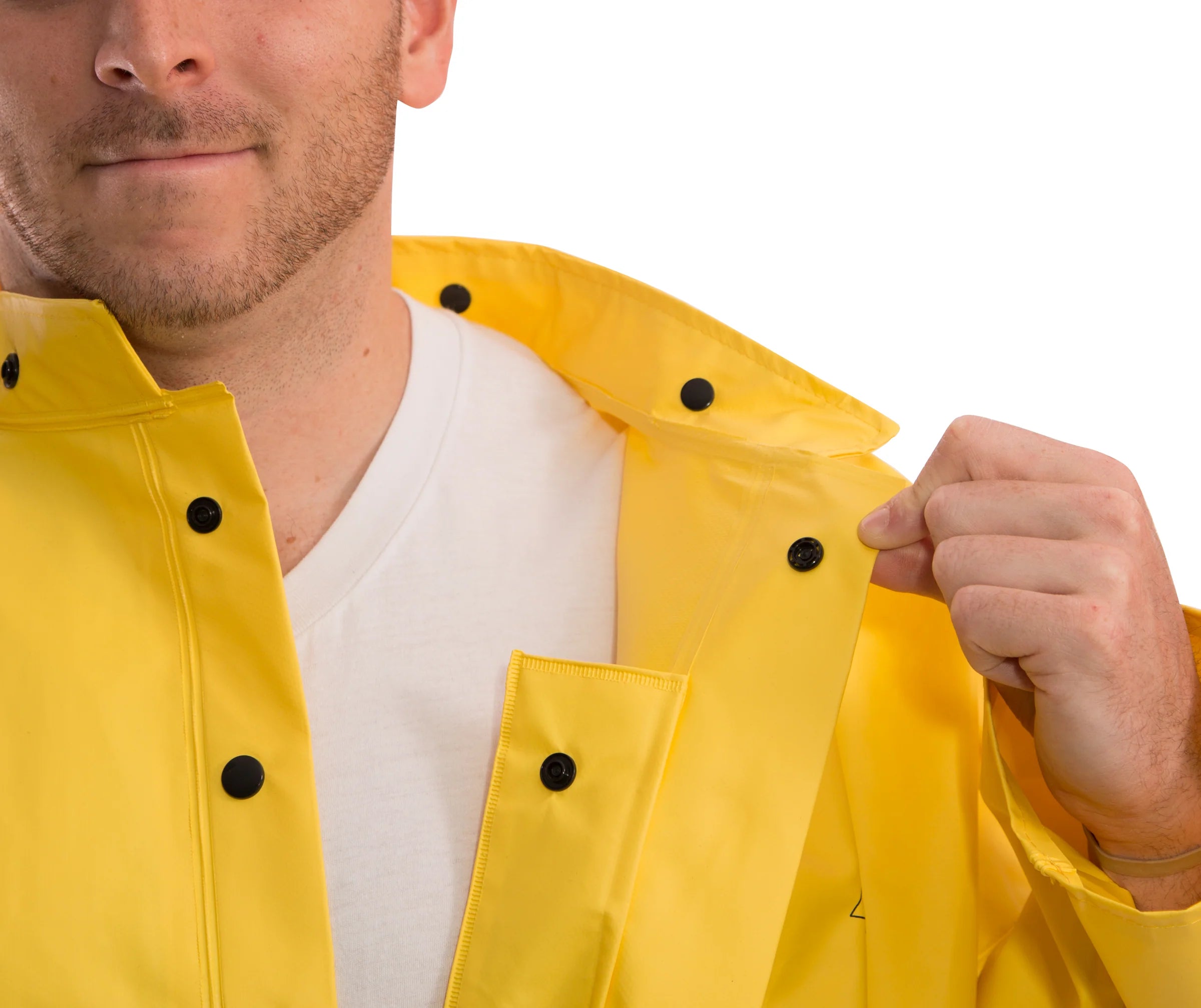 Tingley DuraScrim™ Double Coated PVC Jacket - High Strength, Flame Resistant, Waterproof, Chemical Splash Protection, Full Cut Shoulder, Adjustable Fit, Detachable Hood | Sizes S-3XL